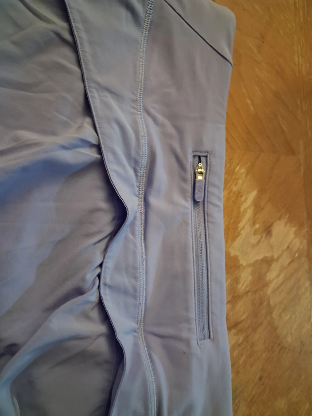 lululemon periwinkle/light blue athletic skirt with built-in shorts